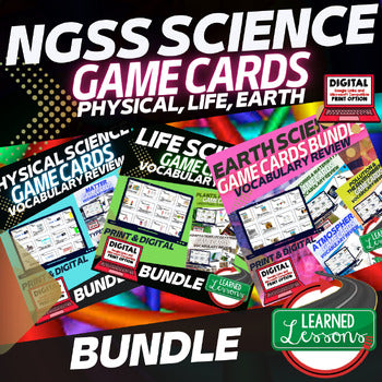 NGSS Science Games Bundle | Life, Earth & Physical Science | Print & Digital - preview 1