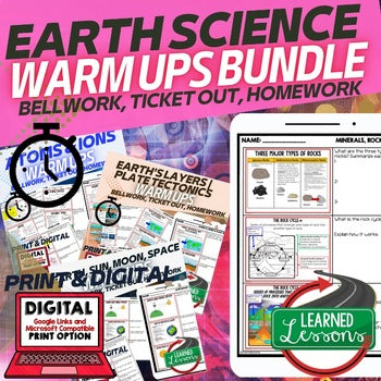 NGSS Science Warm-Ups Bundle | Physical, Life & Earth Science | Print & Digital - preview 4