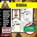 Buddha Biography Research, Bookmark Brochure, Pop-Up Writing Google - preview 1