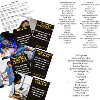 College and Career Word Wall with Activity Pages - preview 2