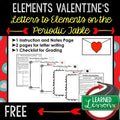 Valentine's Day Letters to Elements | Science Valentine's Day Activity - preview 1