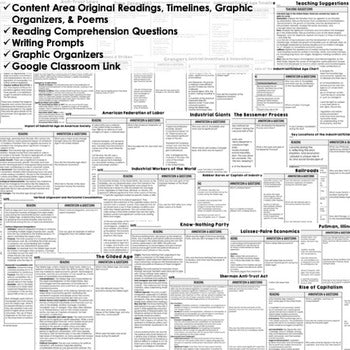 Industrial Age DBQ Close Reading Textbook Replacement Google Print - preview 2