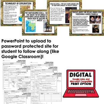 Exploration Guided Notes and PowerPoints, Interactive Notebooks, Google - preview 2