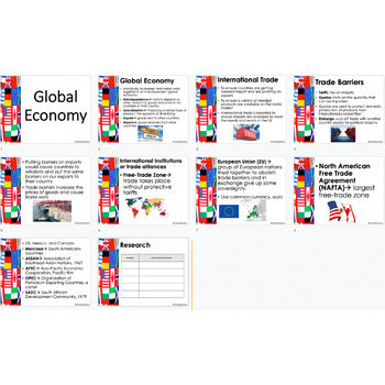 Global Economy Guided Notes & PowerPoint, Economics Guided Notes - preview 4