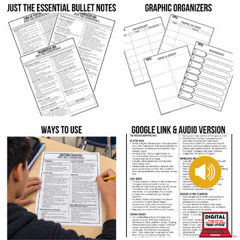 Progressives Outline Notes, Progressives Bullet Notes, Unit Review - preview 2