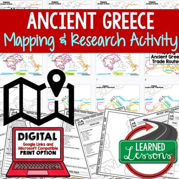 Ancient Greece Map Activities Bundle | Alexander the Great | Print & Digital - preview 2