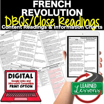 French Revolution DBQ Reading Activity Google World History DBQ Reading - preview 1