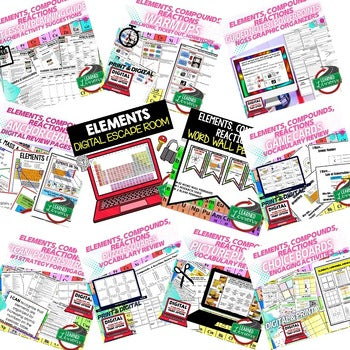 Elements, Compounds & Chemical Reactions Bundle | Physical Science Curriculum - preview 2