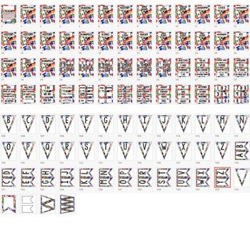 SECONDARY CLASSROOM DECOR, BINDER LABELS, ALL SUBJECTS, World Flags - preview 3