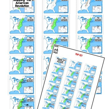 American Revolution Map Activity and Research, Mapping the American Revolution - preview 3