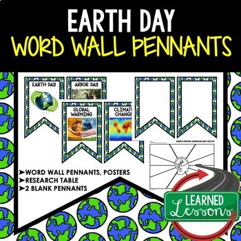 Earth Day Word Wall, Earth Day Activity Pages, Earth Day Posters - preview 1