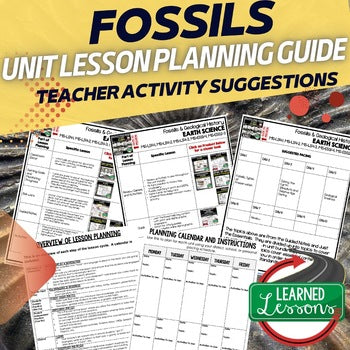 Fossils & Geologic Time Lesson Plan Guide | NGSS Earth Science Lesson Plans - preview 1