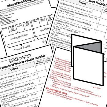 The Stock Market Activity Foldable, Economics Curriculum - preview 2
