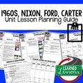 Nixon, Ford, Carter Lesson Plan Guide, American History BACK TO SCHOOL - preview 1