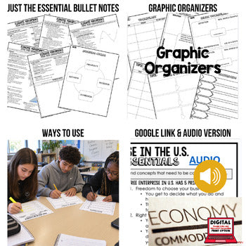 Economic Performance Outline Notes, Bullet Notes, Unit Review, Test Prep - preview 2