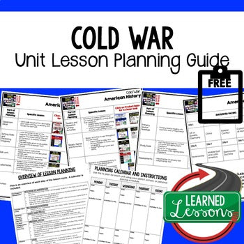 Cold War Lesson Plan Guide, American History BACK TO SCHOOL - preview 1