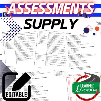 Supply Assessments | Economics Tests & Quizzes | Supply and Demand - preview 1