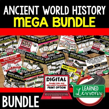 Ancient World History Pacing Guide, Goes with World History Mega Bundle - preview 2