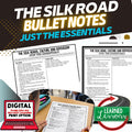 SILK ROAD Outline Notes, Silk Road Bullet Notes, Unit Review, Test Prep - preview 1