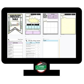 Periodic Table Activity Bookmark Brochure, Writing & Google Link - preview 3