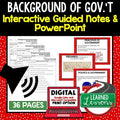 Government Guided Notes & PowerPoint | Civics Google Slides | Print & Digital - preview 1