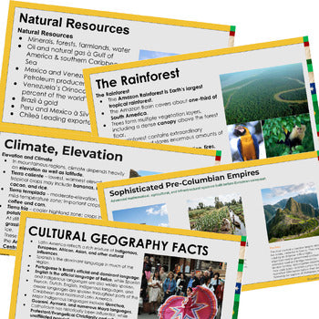Latin America Guided Notes & PowerPoints World Geography Guided Notes | - preview 3
