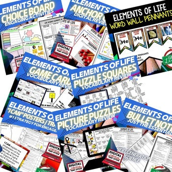 Life Science Elements of Life Bundle | Chemistry of Life, Atoms, Molecules - preview 3