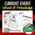 Current Event Activity, Wheel of Knowledge (Interactive Notebook) - preview 1