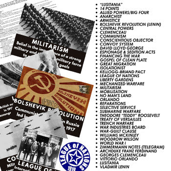 World War I Word Wall Activity Pages U.S. History Word Wall - preview 2