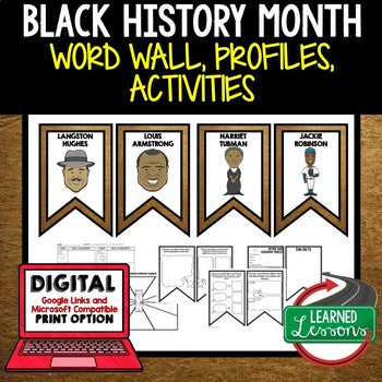 Black History Month Word Wall, Black History Activity, Black History Posters - preview 1
