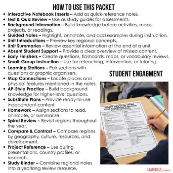 Sectionalism Outline Notes, Sectionalism Bullet Notes, Unit Review - preview 3