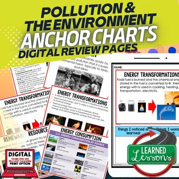 Pollution Anchor Charts, Earth Science Posters, Earth Science Anchor Charts - preview 1