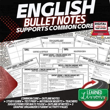Middle School ELA Curriculum Bundle | English Language Arts Activities - preview 2