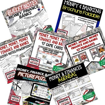 Personal Finance Bundle | Financial Literacy Activities | Money & Banking - preview 2