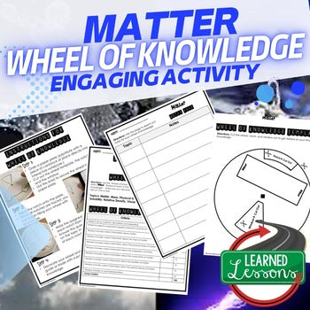 Matter Activity, Wheel of Knowledge Interactive Notebook - preview 1