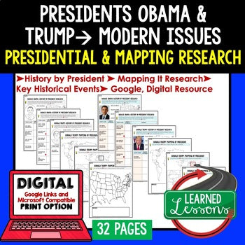 President Barack Obama & Trump Research & Mapping, Digital Distance Learning - preview 1