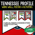 Tennessee History Word Wall State Profile Tennessee Activities Tennessee Posters - preview 1