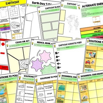 Earth Day Activity, Earth Day Choice Board Digital and Print Google Classroom - preview 2