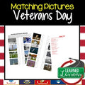 Veterans Day Activity, Veterans Day Matching Pictures, Digital Learning & Print - preview 1