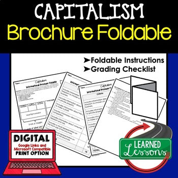 Capitalism Activity Foldable, Economics Curriculum - preview 1