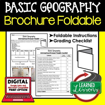 Basic Geography Activity, Basic Geography Foldable - preview 1