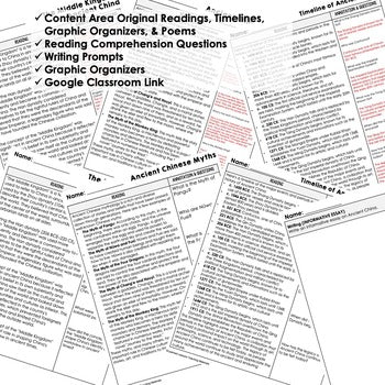 Ancient China DBQ Reading Activity Google World History DBQ Reading - preview 2