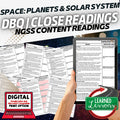 Space, Planets, Solar System Science Reading Comprehension Passages & Questions - preview 1
