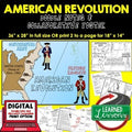 American Revolution Collaborative Poster, Doodle Notes, Print & GOOGLE Notes - preview 1