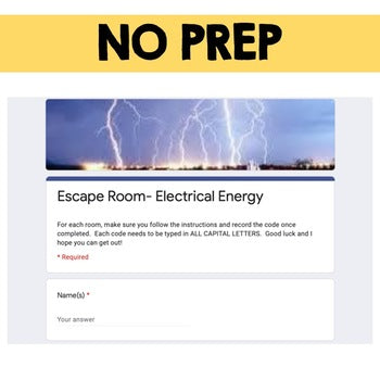 Electricity Digital Escape Room, Electricity Breakout Room, No Prep - preview 4
