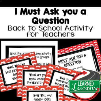 Back to School Teacher PD Task Cards | FREE Professional Development Activity - preview 1