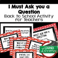 Back to School Teacher PD Task Cards | FREE Professional Development Activity - preview 1