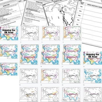The Silk Road Map Activity, Mapping The Silk Road PRINT & DIGITAL - preview 2
