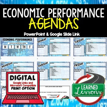 Economic Performance Agenda PowerPoint & Google Slides Agenda - preview 1