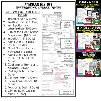 Nixon, Ford, Carter Notes & PowerPoints, US History, Print, Digital - preview 3